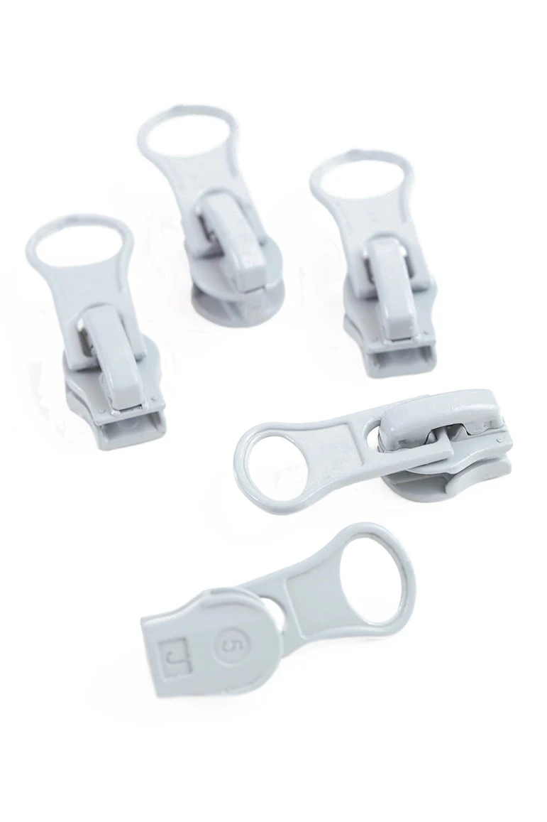 Купить бегунок для спиральной молнии тип 5 реверсивный, серый