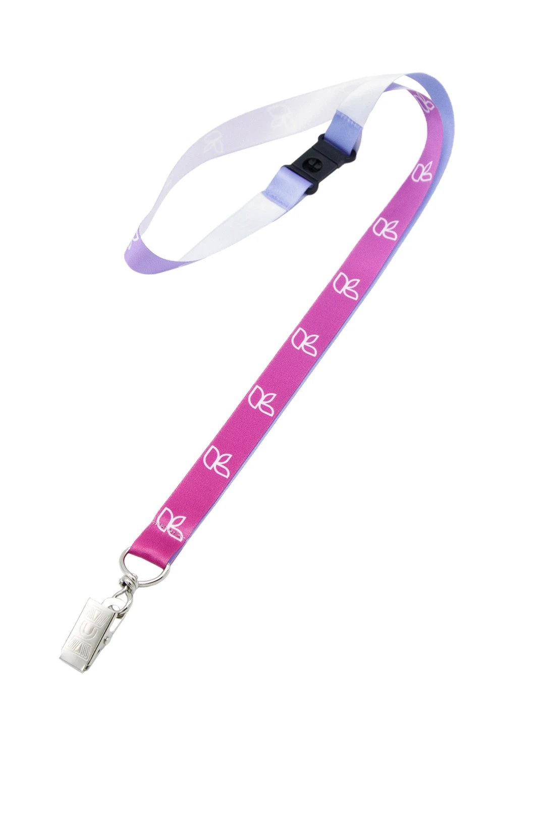 Лента для бейджа атлас люкс ширина 1,5 см, с замком безопасного разрыва, с печатью#2