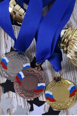 Медаль металлическая МК258 50мм#2