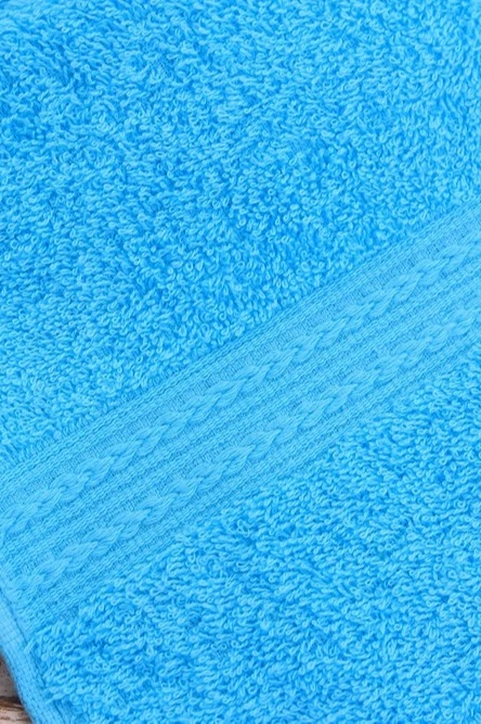 Полотенце махровое 40х70 см (Ituma), однотонное светло-голубое#1
