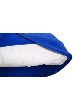 Купить наволочку из флиса 30*30 см, однотонную синюю