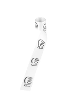 Купить ленту сатин ширина 2,5 см белая, печать черным с одной стороны