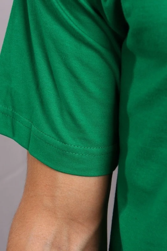 Футболка Премиум унисекс (Modern) однотонная зелёная (хлопок)#1