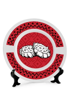 Купить тарелку с принтом на ободе "Perepechi"