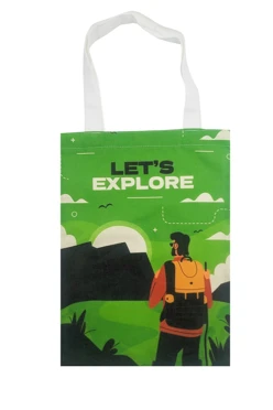 Сумка Айрис из льна 25х35 см, с печатью#1