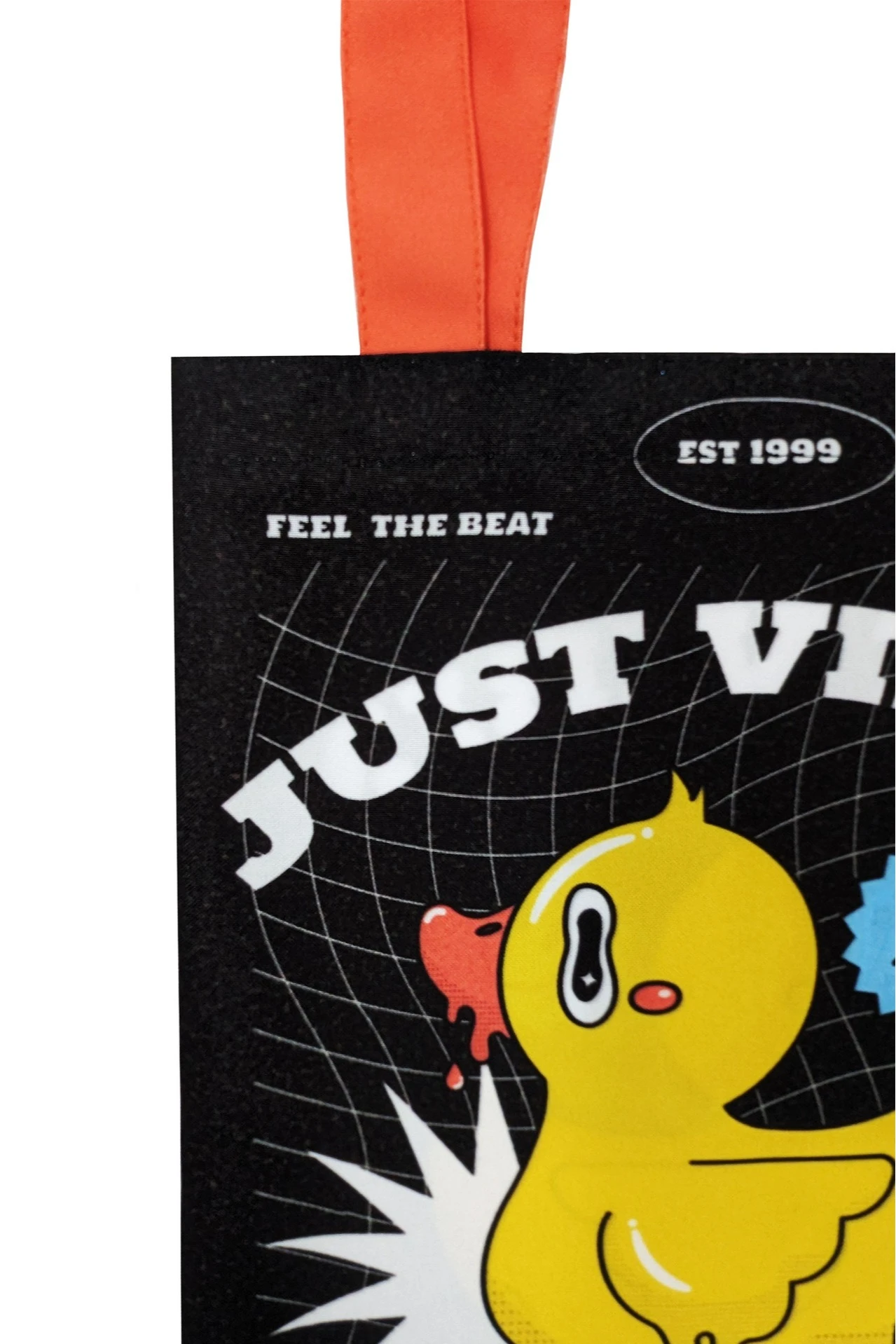 Сумка Лайт из габардина вертикальная, с печатью#1