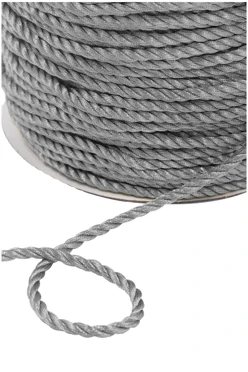 Купить шнур витой 5 мм, серебро