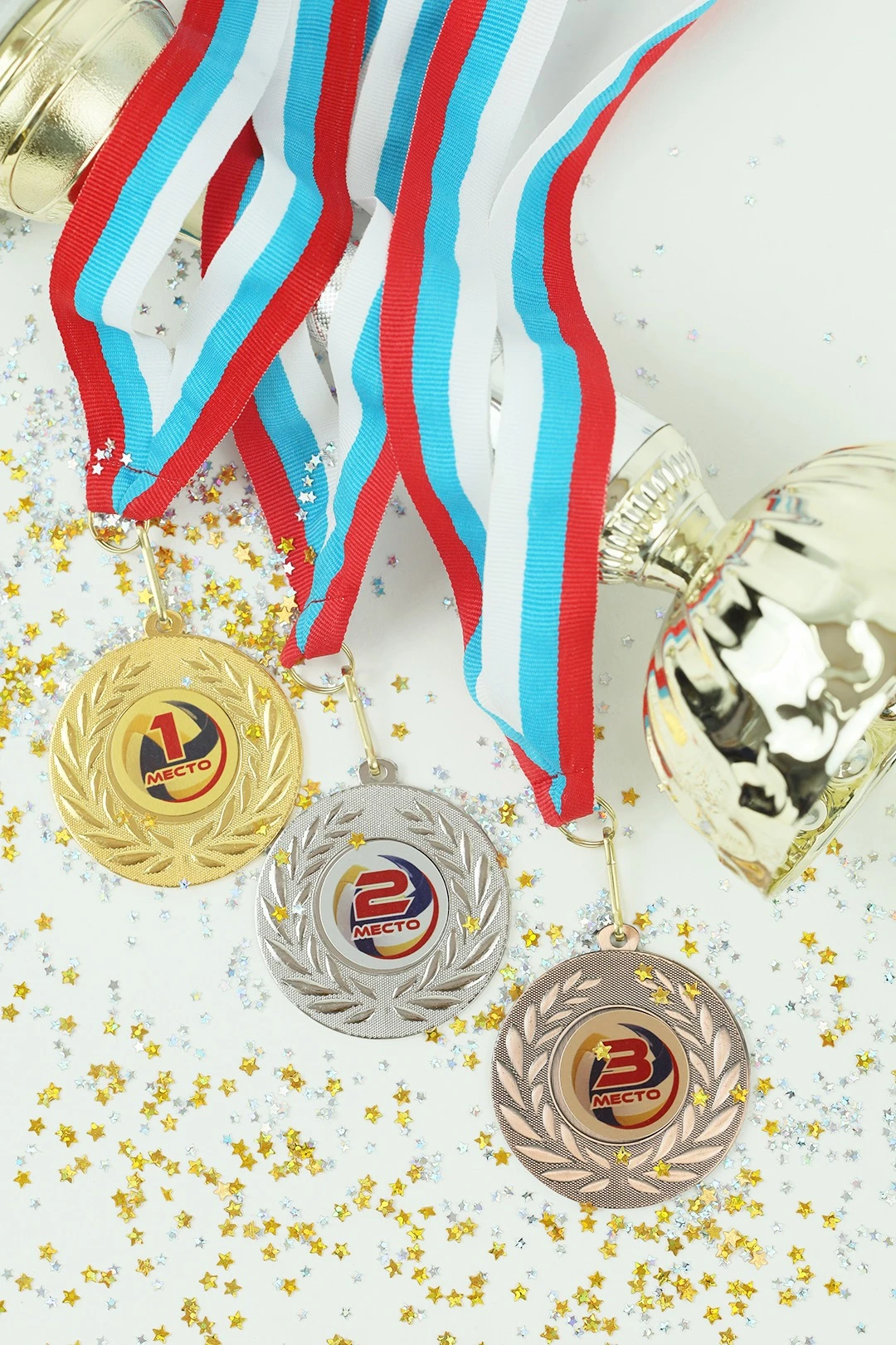 Медаль металлическая ИК5002 50мм с шильдом 25мм#5 Медаль металлическая ИК5002 50мм с шильдом 25мм#5