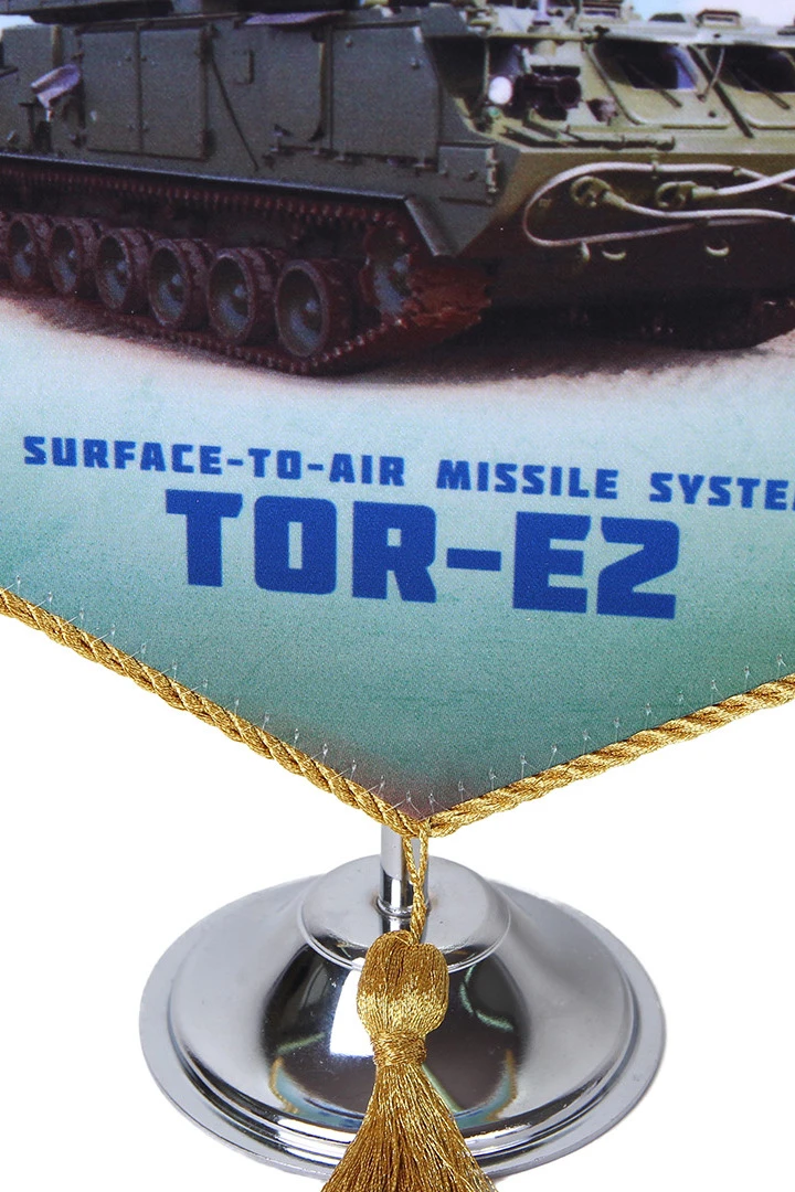 Вымпел Угол печатный из атласа со шнуром и кистью, 15х22 см"TOR-E2"#1