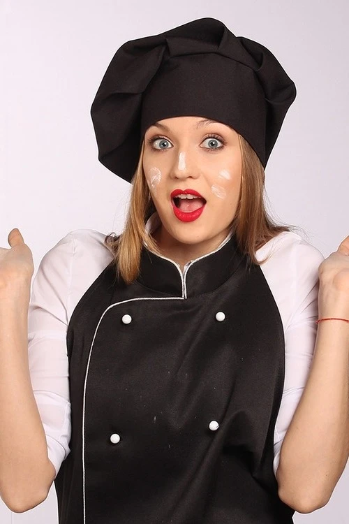 Фартук Бейкер двубортный со стойкой, однотонный#2