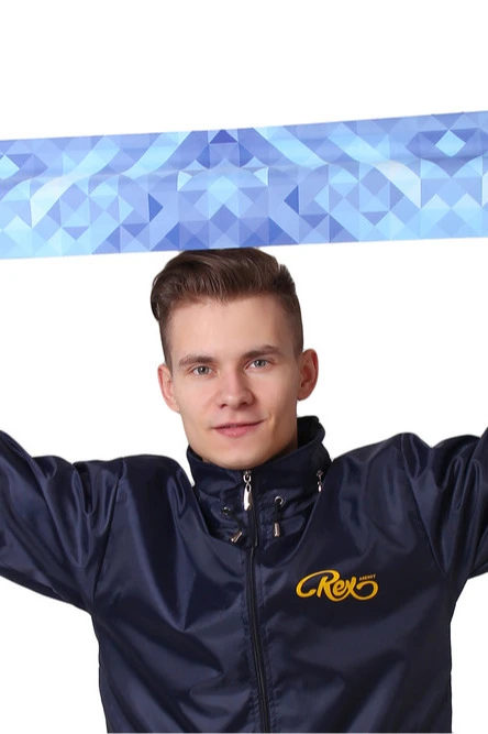 Шарф двухслойный легкий 15х100 см, с полной запечаткой "Polar Bears"#1 Шарф двухслойный легкий 15х100 см, с полной запечаткой "Polar Bears"#1