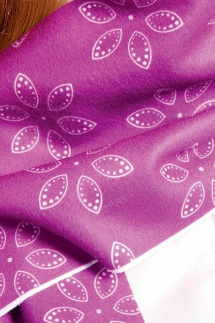 Шарф однослойный утепленный 15х150 см, с полной запечаткой "Yoga"#1