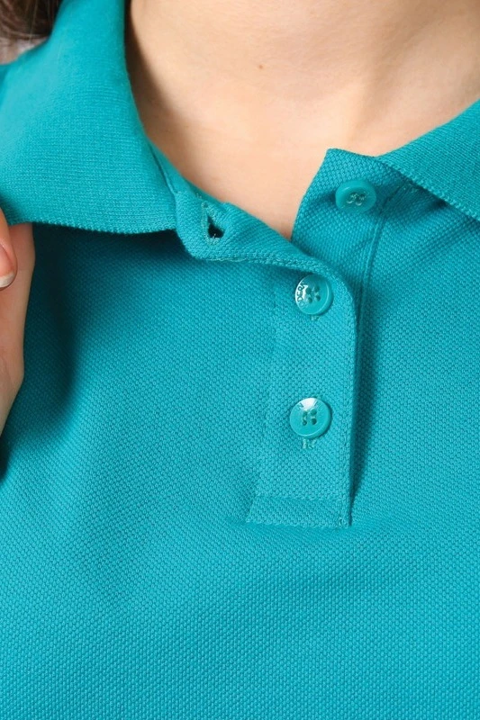 Поло Престиж женская (Modern) бирюзовая (хлопок)#1