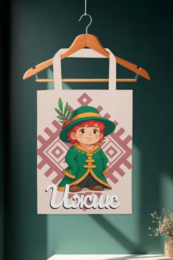 Купить сумку Лайт из габардина 35х45 см, с принтом "Izhik"