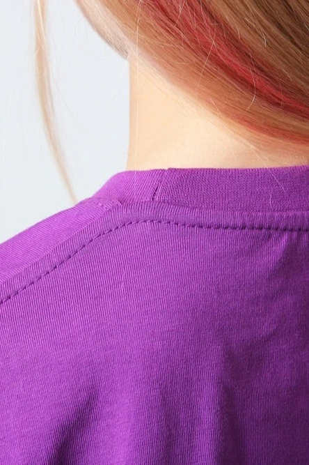 Футболка Премиум детская (Modern) однотонная фиолетовая (хлопок)#3