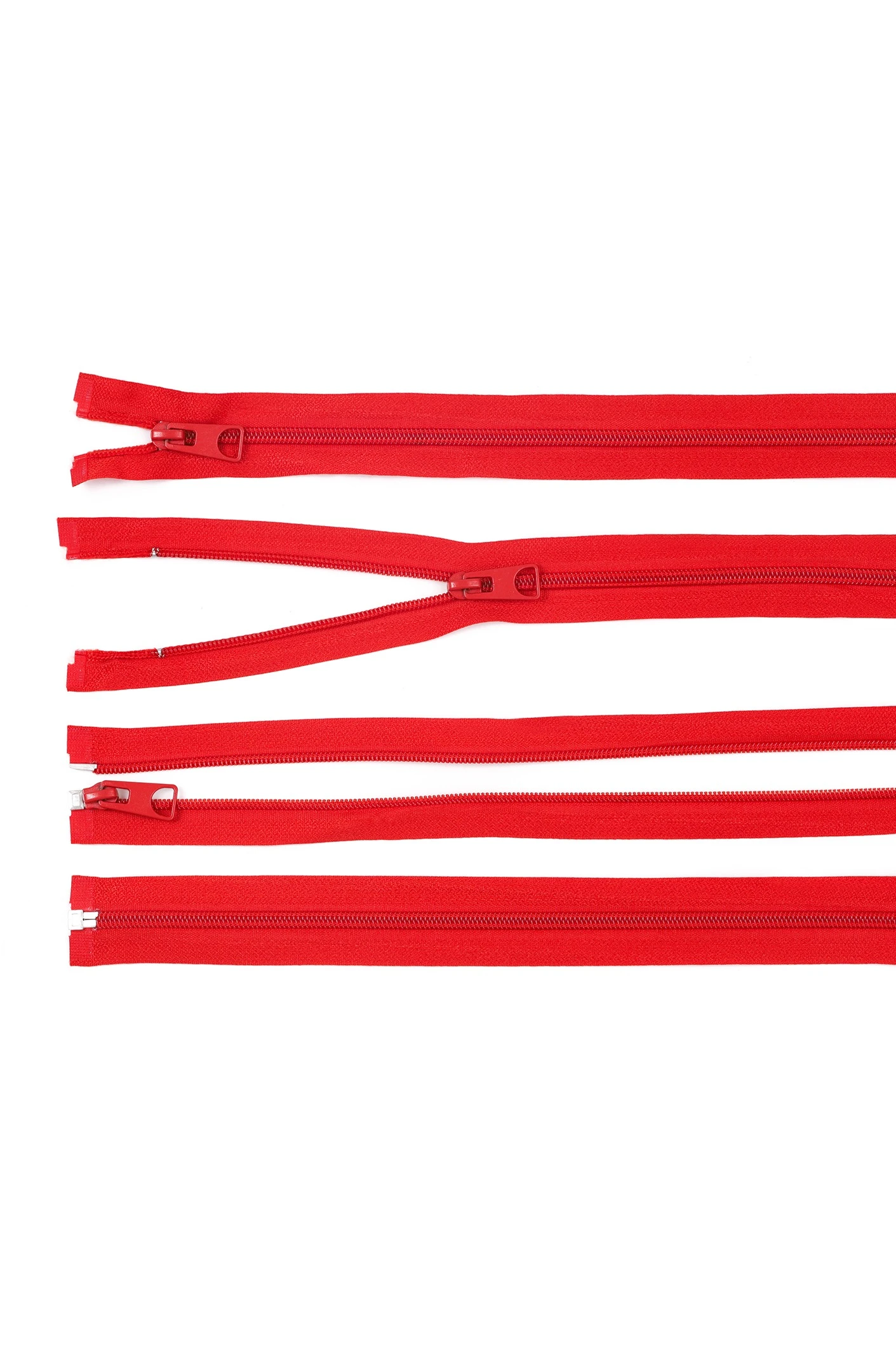 Купить молнию тип 5 разъемную 80 см, красную