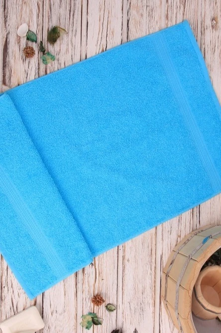 Купить полотенце махровое 40х70 см, светло-голубое