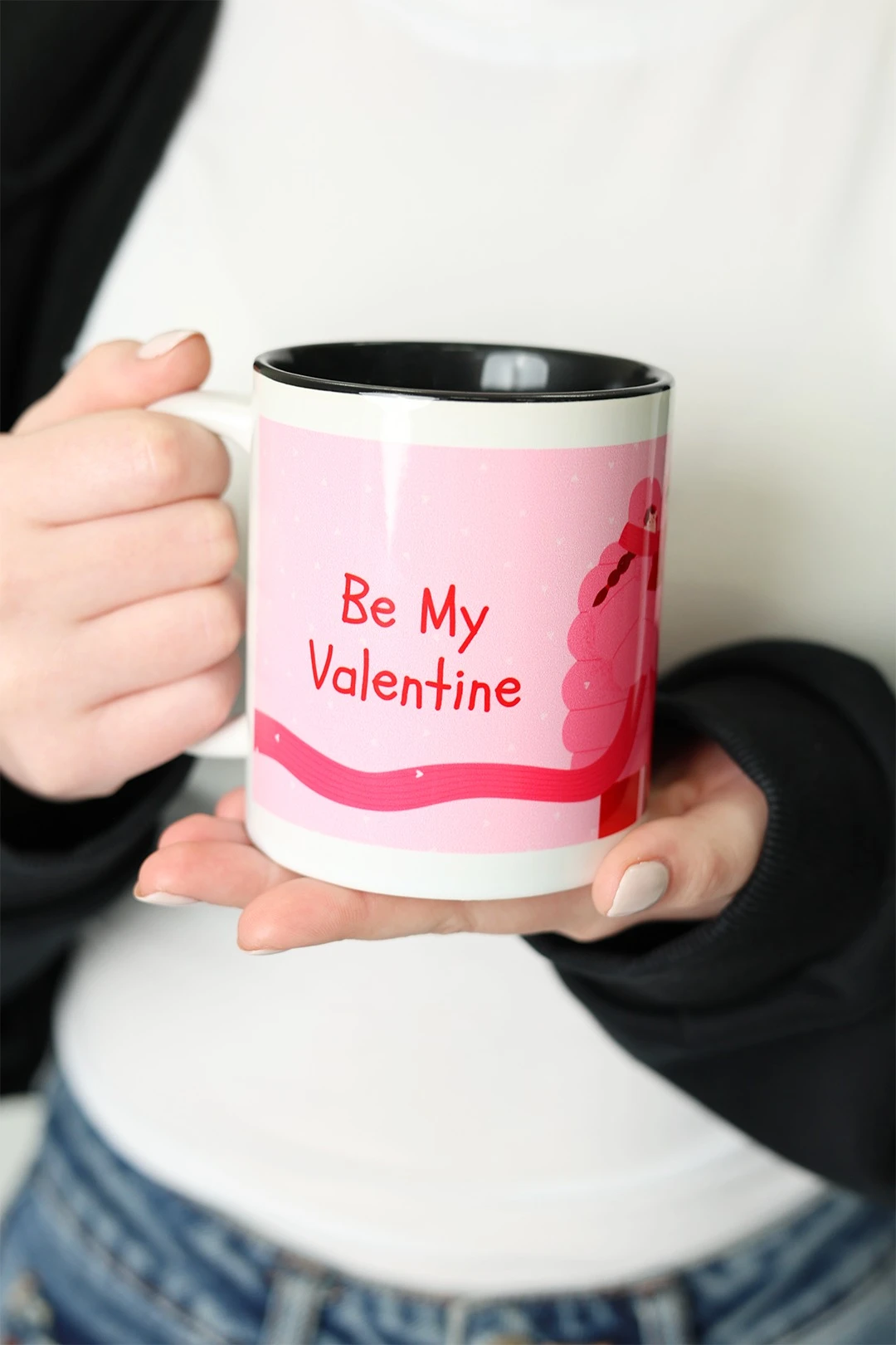 Кружка цветная внутри, с печатью#1