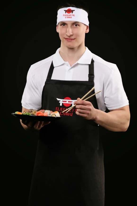 Фартук Латте с регулятором лямки, однотонный#1