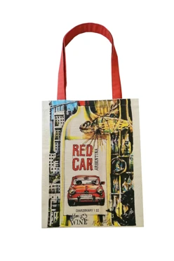 Купить сумку Эко Колор из двунитки 35х45 см "Red Car"