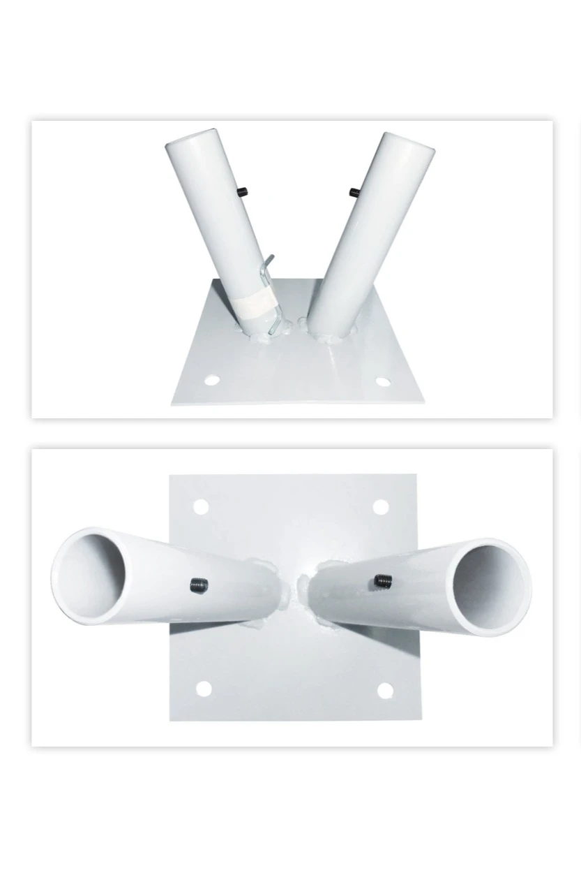 Кронштейн козырьковый на 2 штока с алюминиевыми древками 2,5 м#4