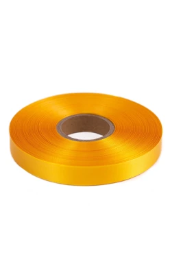 Купить ленту сaтин шириной 15 мм, однотонную желтую