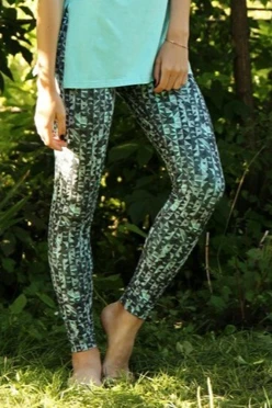 Легинсы женские с широким поясом с принтом "Amazon"