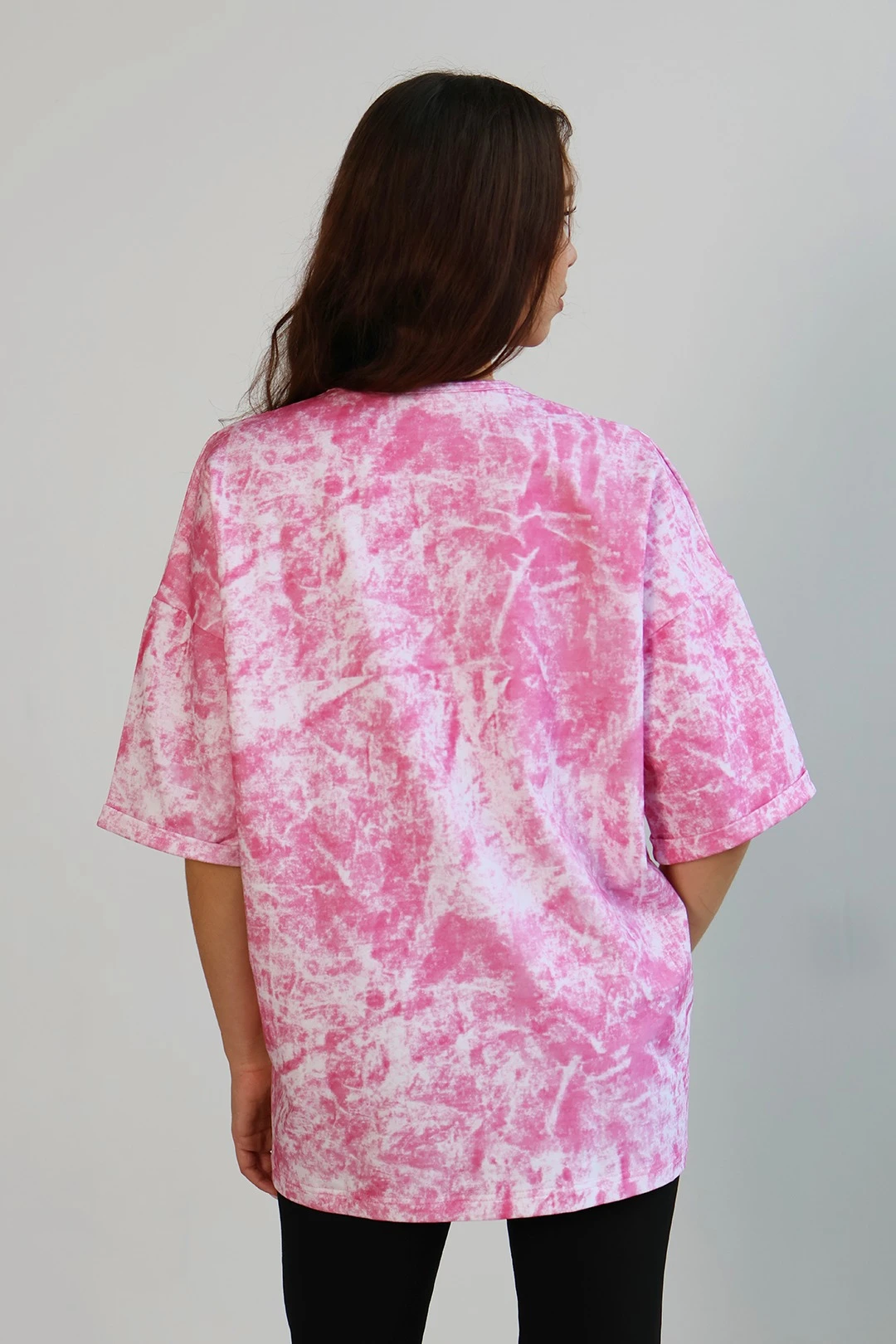 Футболка Бен оверсайз унисекс из футера с полной запечаткой "Hello"#1