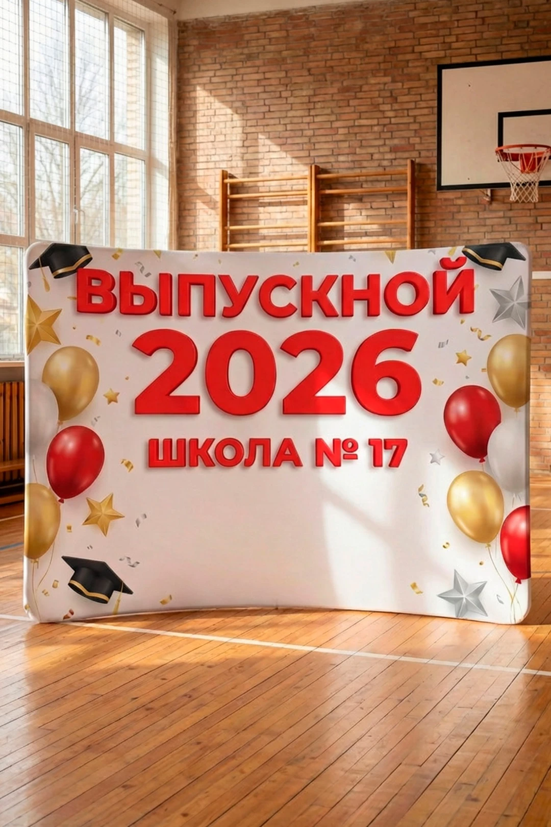 Мобильный тканевый стенд "Джет", прямая дуга, 350х230 см#5