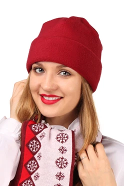 Шапка Вэст флисовая двухслойная взрослая, однотонная#1