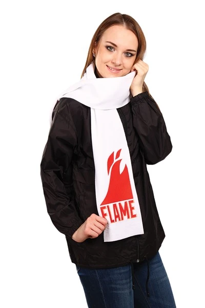 Шарф флисовый однослойный 15х150 см, однослойный "Con Flame"#3