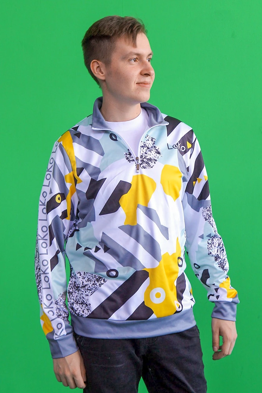 Купить толстовку Кейли унисекс из футера пэ с полной запечткой