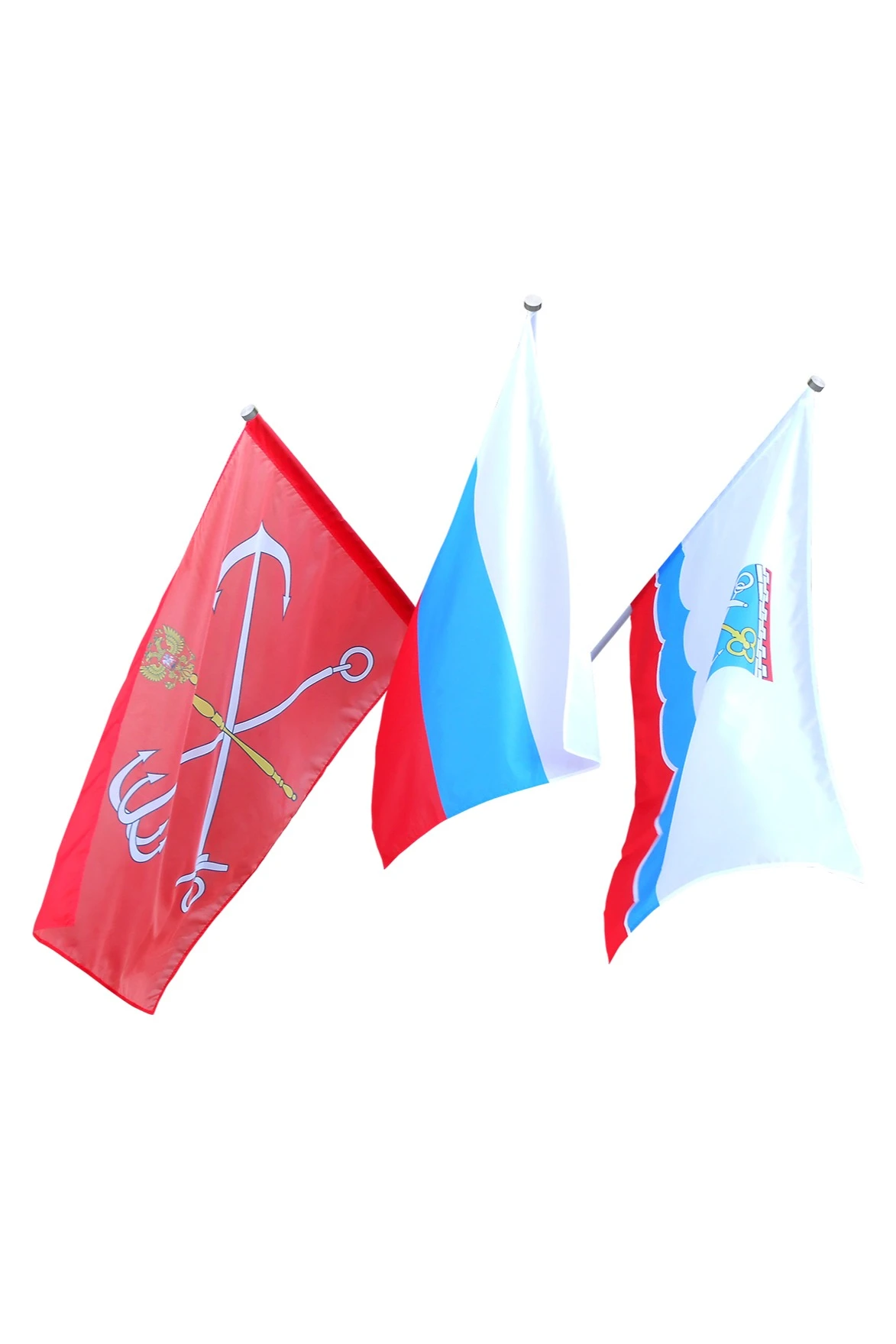 Кронштейн уличный настенный на 3 штока с алюминиевым древком 1,5  м#1