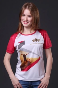 Купить футболку Гэлэкси женскую "Вместе к вершинам"