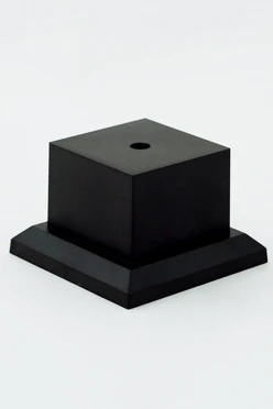 Основание пластиковое, черное 70х70х65 мм#1