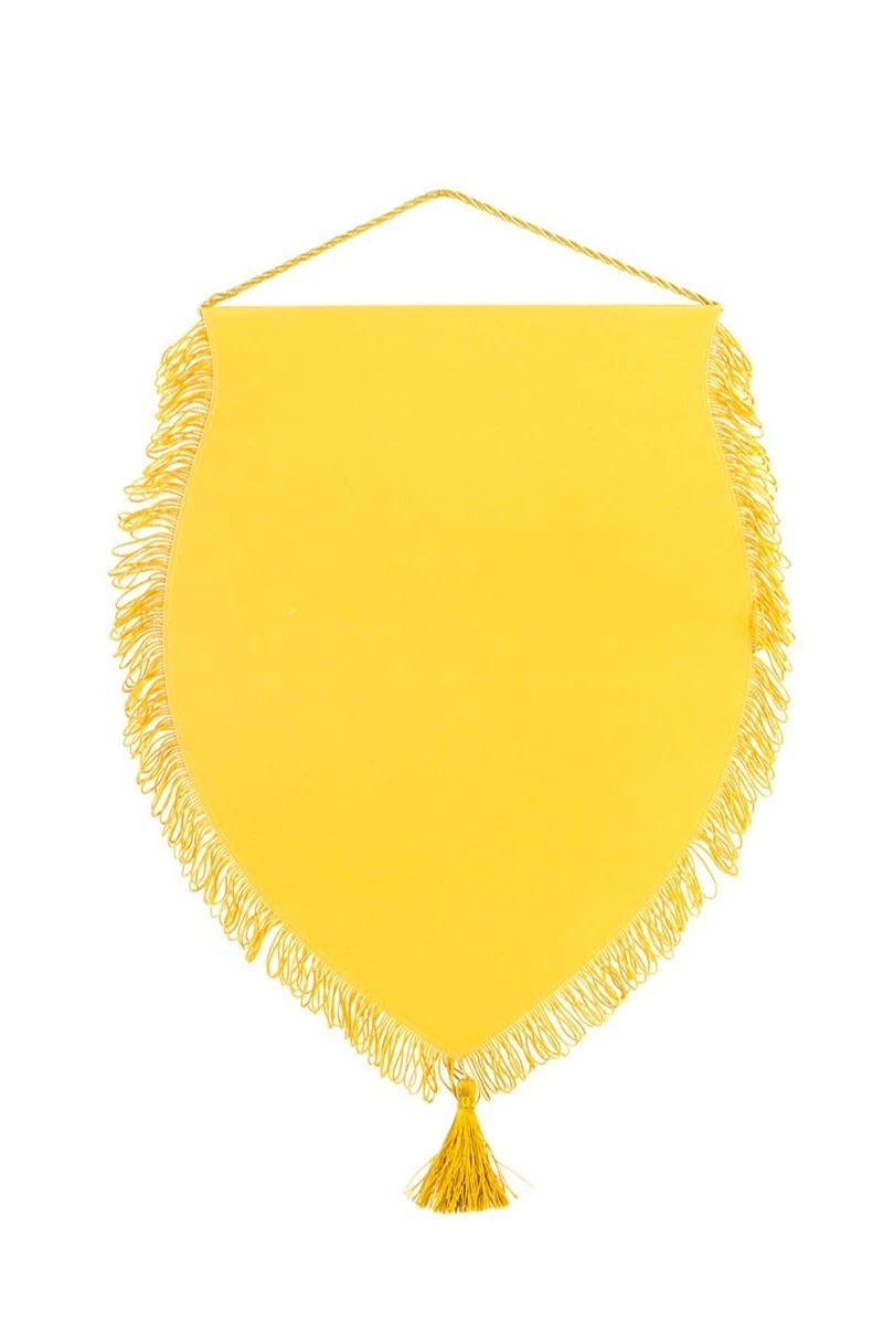 Вымпел Щит печатный с бахромой, декоративная кисть, 30х40 см#1