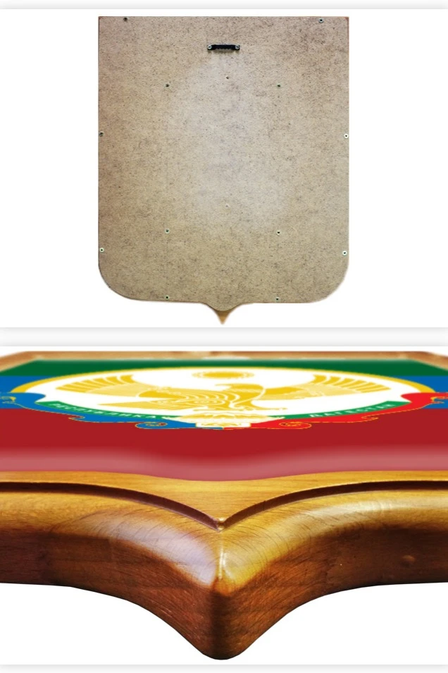 Купить Герб Республики Дагестан 53х61 см печатный светлая рама Купить Герб Республики Дагестан 53х61 см печатный светлая рама