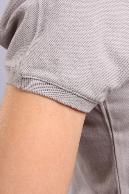 Поло Престиж женская (Modern) однотонная светло-серая (хлопок)#3