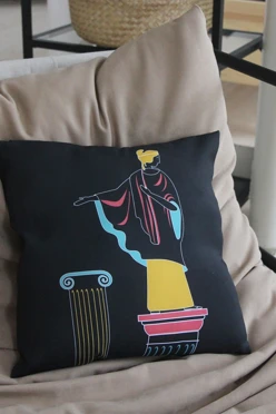 Подушка 40х40 см, с принтом "Athena"#1