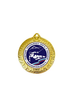 Медаль металлическая ИК7010 70мм с шильдом 50мм#2