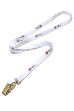 Лента для бейджа репс ширина 1,5 см, с клипсой, с печатью#2 Лента для бейджа репс ширина 1,5 см, с клипсой, с печатью#2