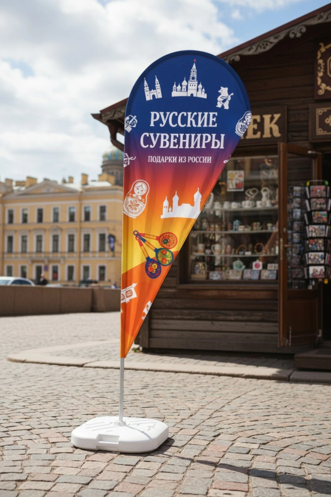 Флаг Капля 65х160 см#5