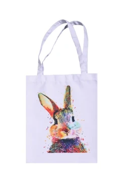 Купить сумку Румми из канваса 35х45 см, печать с одной стороны "Rabbit"