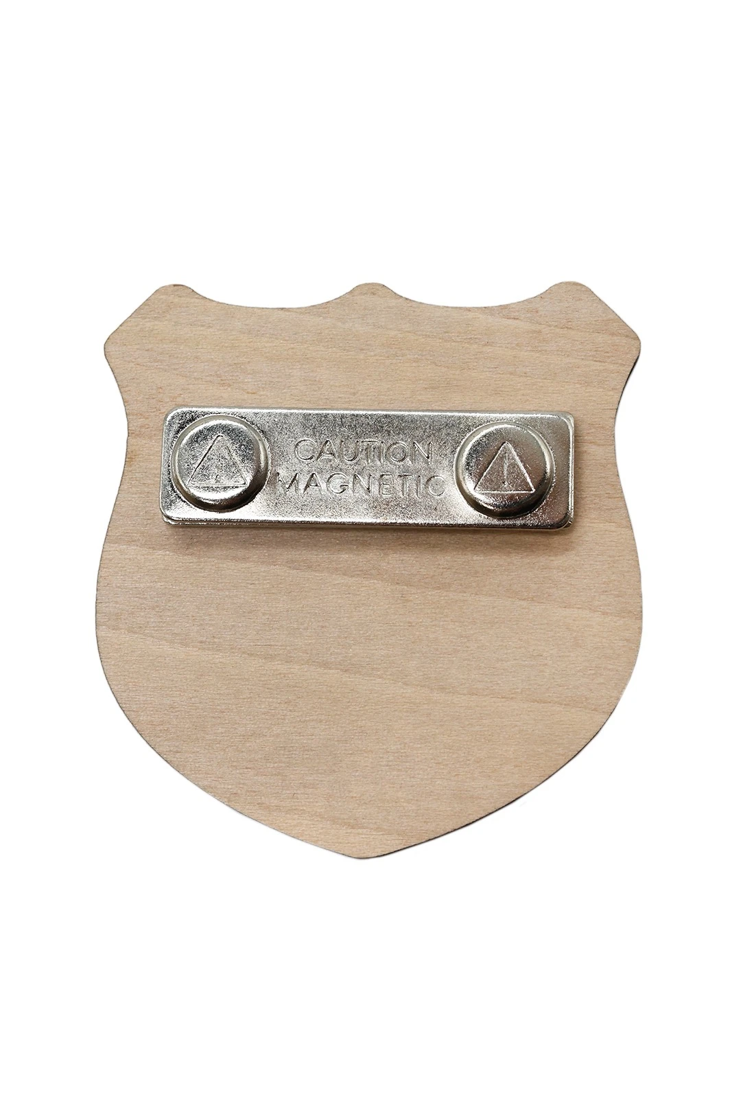 Бейдж из фанеры с гравировкой 56х59 мм#3