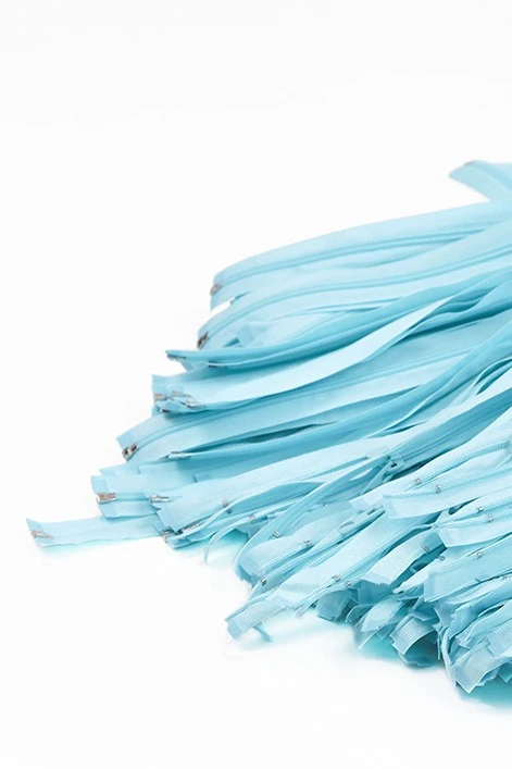 Купить молнию тип 5 разъемная 80 см, один бегунок, голубая