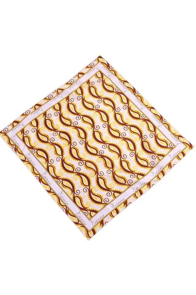 Платок Шанель 80х80 см, с полной запечаткой "Eden"#6