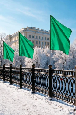 Купить Флаг расцвечивания 90х135 см зелёный