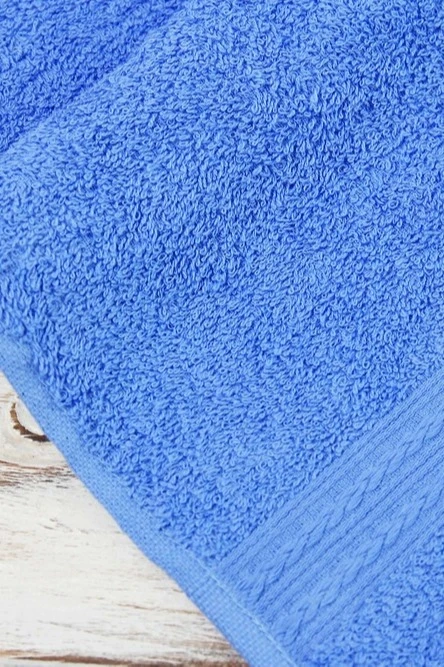 Полотенце махровое 40х70 см (Ituma), однотонное голубое#5