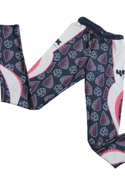 Легинсы детские с узким поясом с принтом "Leaves"#2