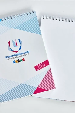 Блокнот фирменный А5 на пружине 40 листов#1 Блокнот фирменный А5 на пружине 40 листов#1